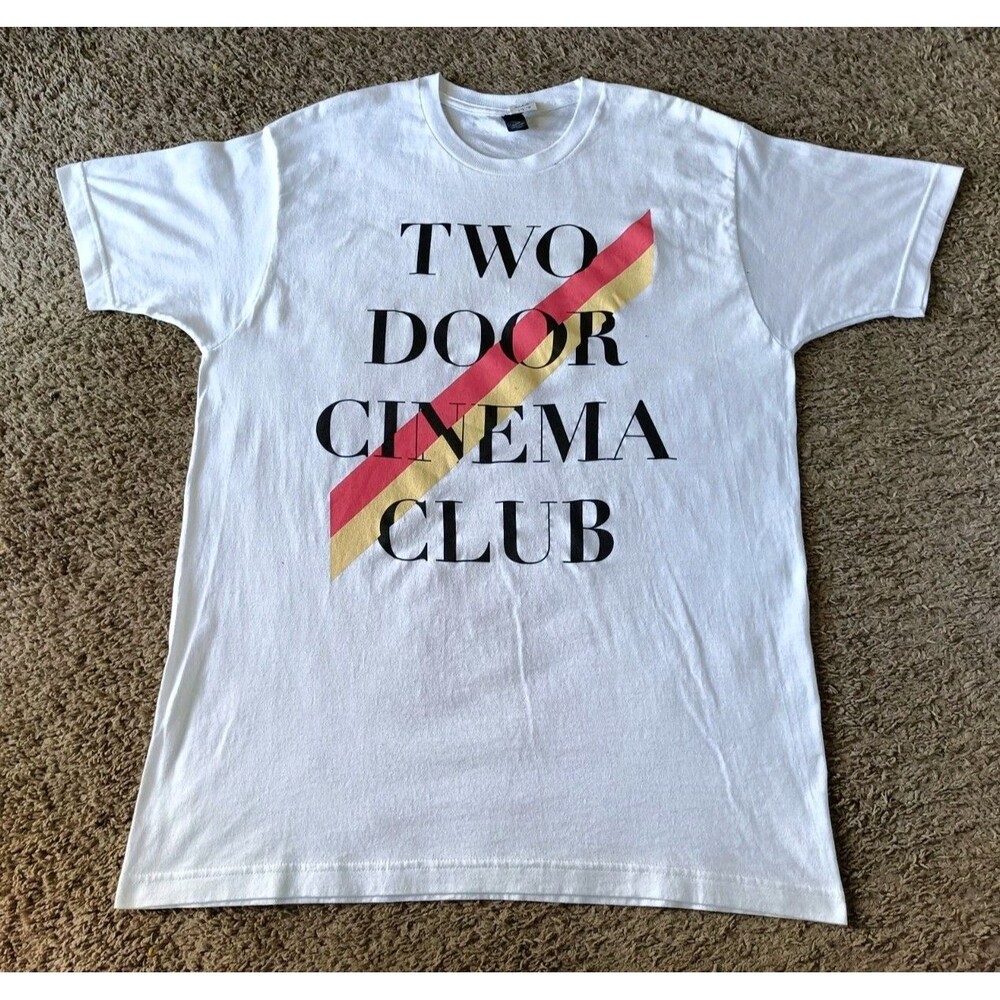 Two Door Cinema Club Graphic T-Shirt Men's Size Large White Short Sleeve